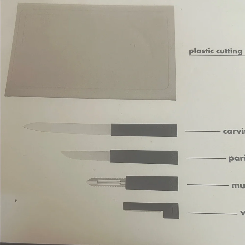 Multifunction Cutlery Set with Cutting Board 6 pcs